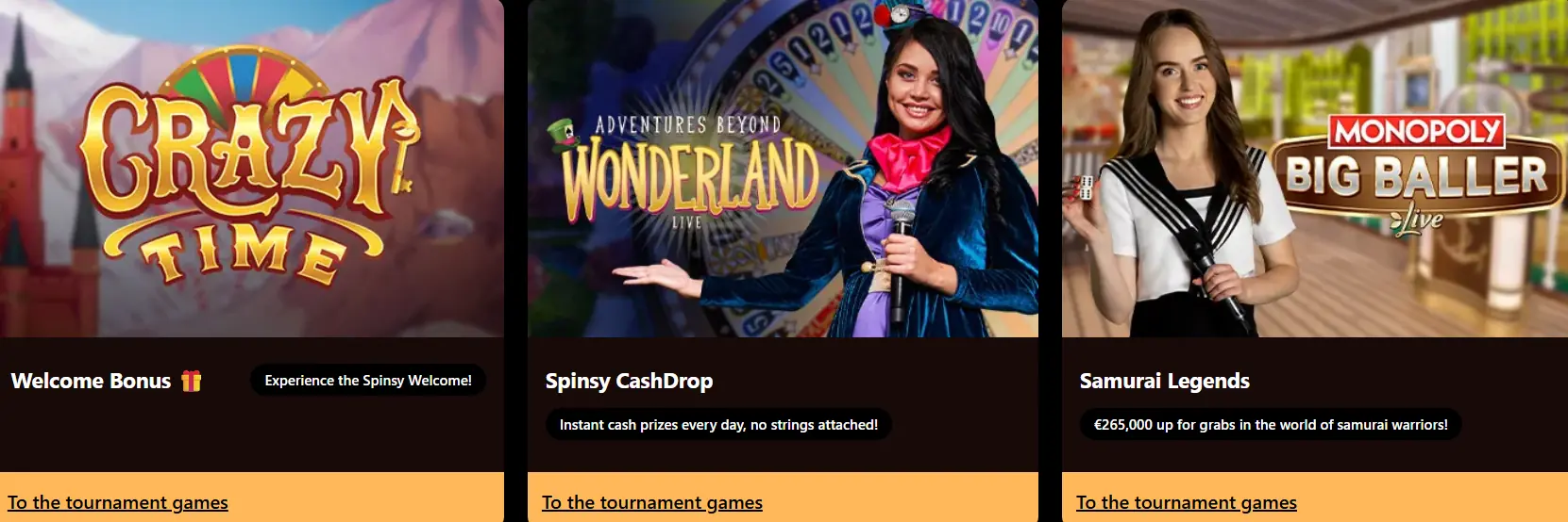 Spinsy Casino Bonuses